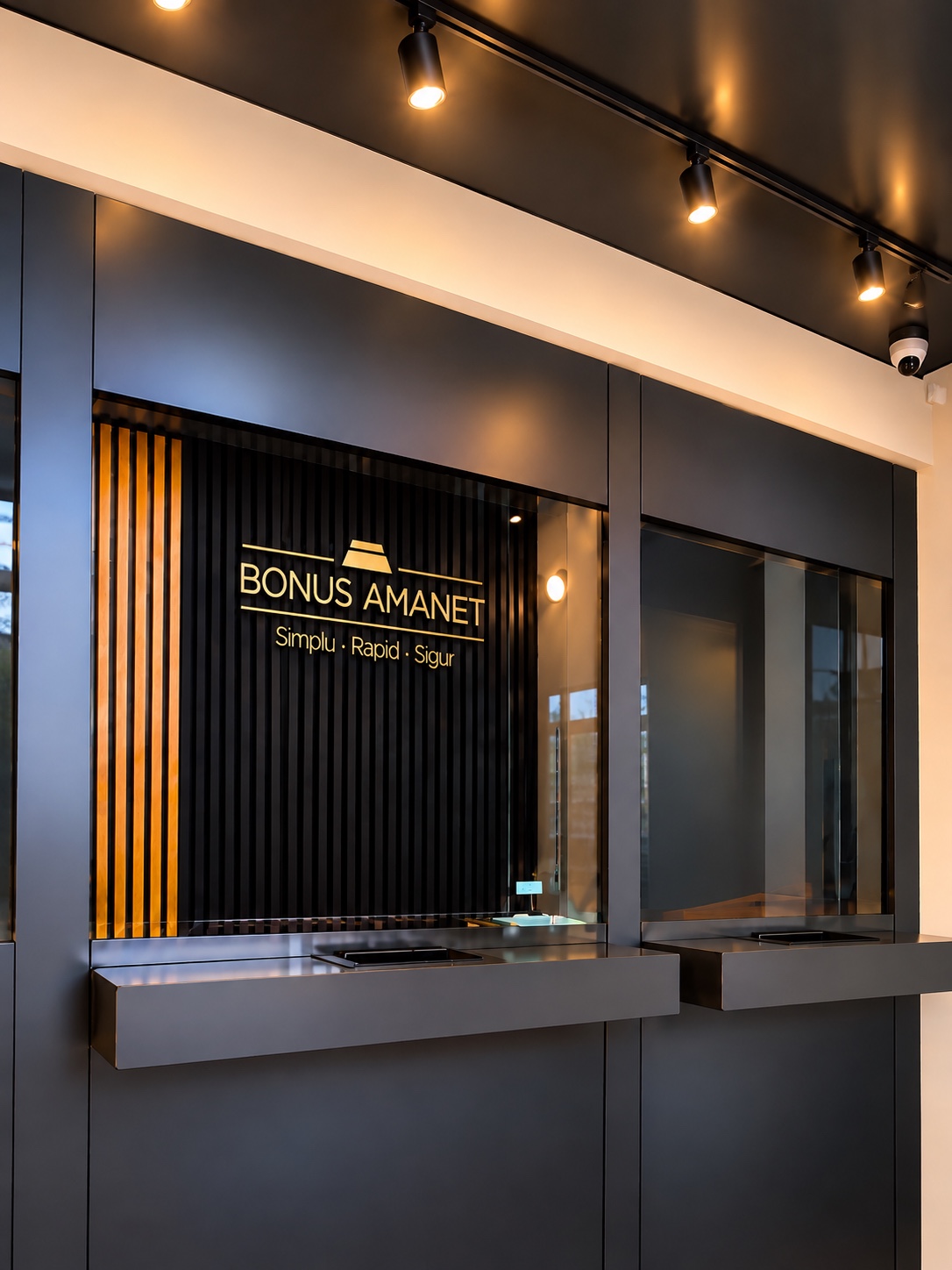 Logo-ul Bonus Amanet din interior
